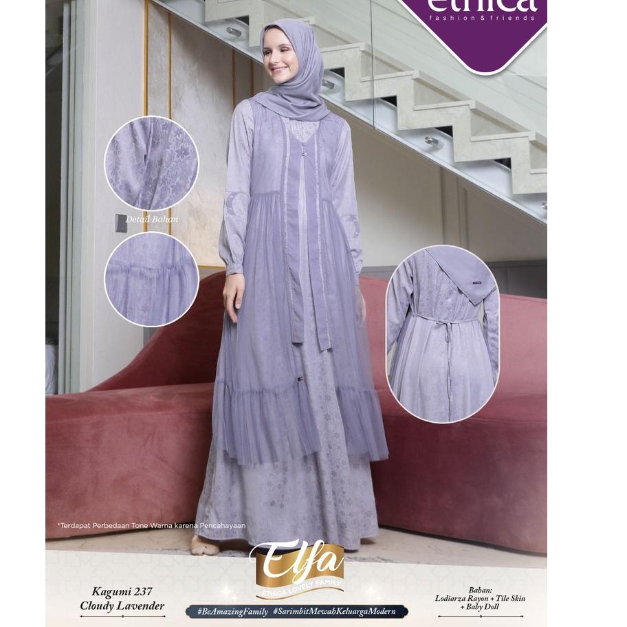 Langsung Beliii.. ( Sarimbit Ethica Elfa 241 Cloudy Lavender ) Gamis Ethica Kagumi 257 Kahfi 196 Kag