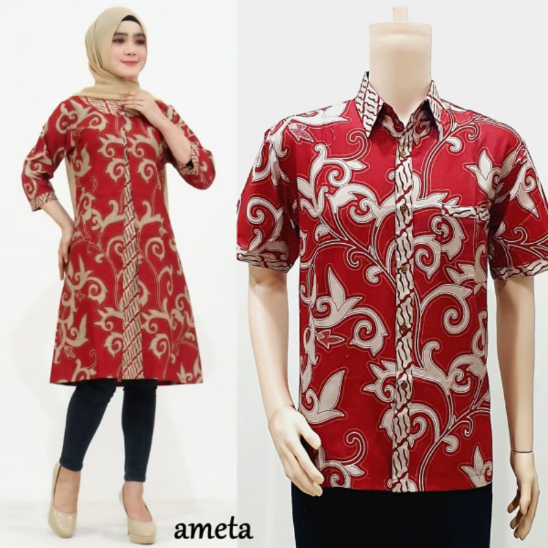 Goenzshop Couple Tunik Batik Solo Jawi