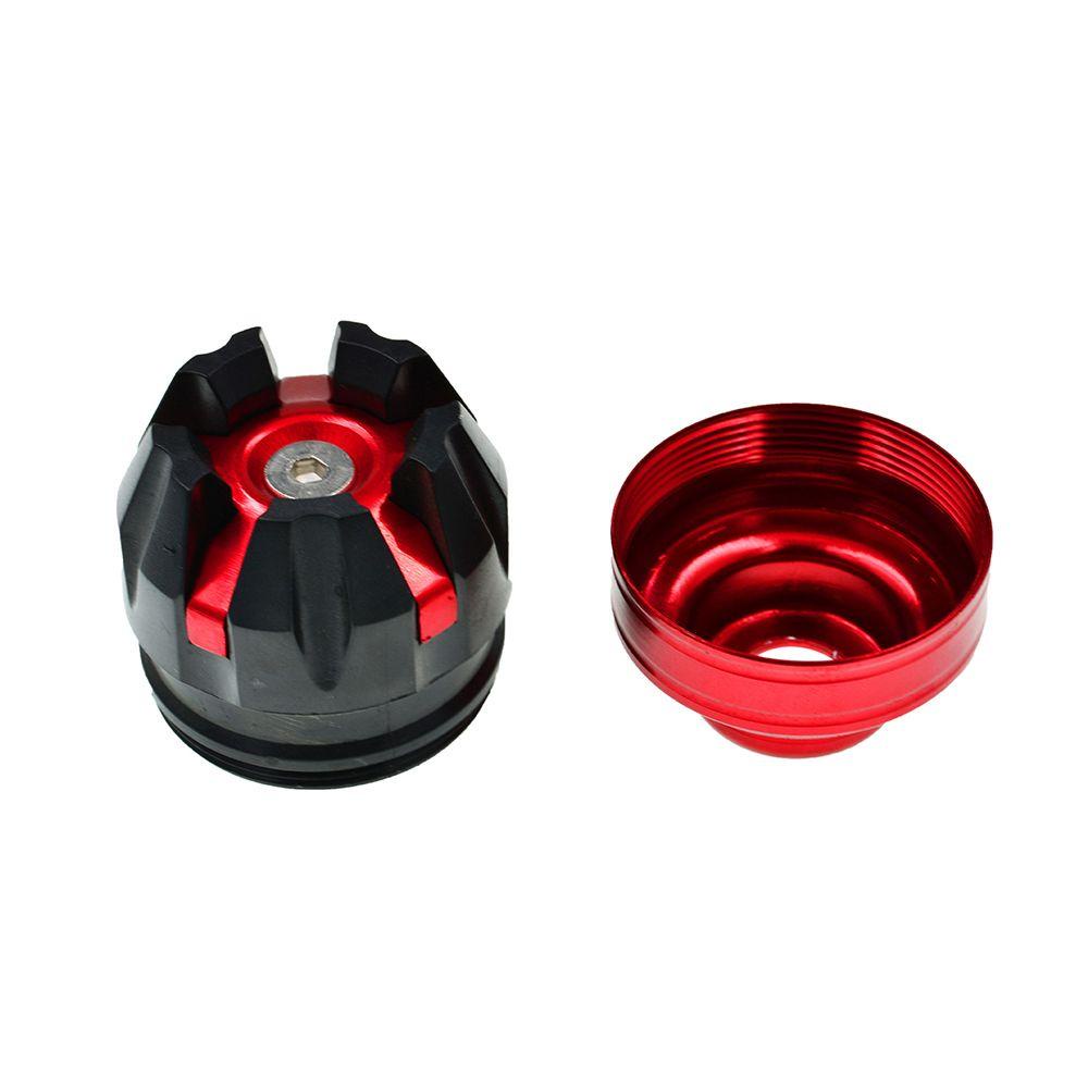 Suyo 2Pcs Pelindung Benturan Roda Garpu Depan Belakang New Cover Pelindung Slider Protector Shock Cup