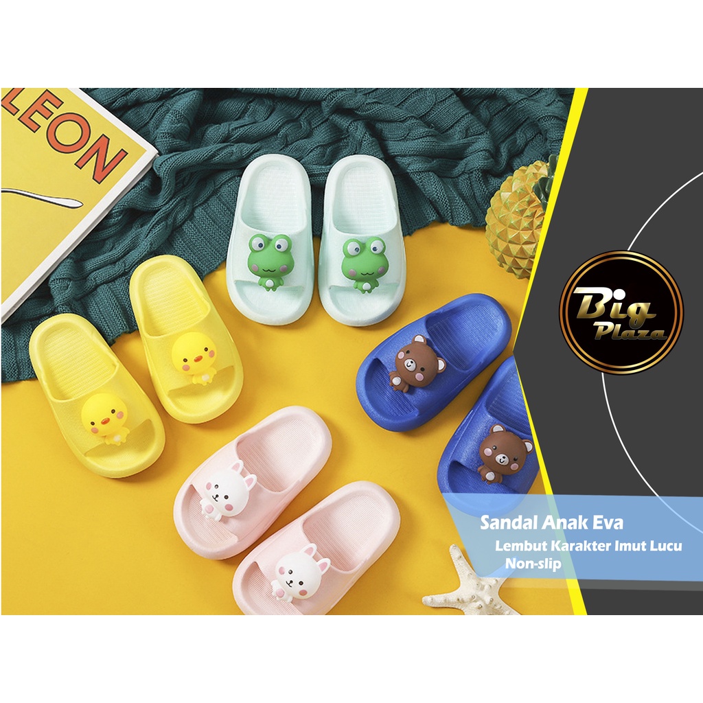 SA-A Sendal / Sandal Anak Eva Lembut Karakter Imut Lucu Non-slip 0788