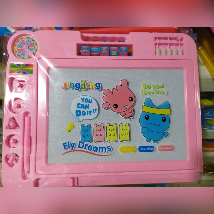 

READY STOK - Papan Tulis Anak Magnet Besar Board Drawing Panjang 40 cm