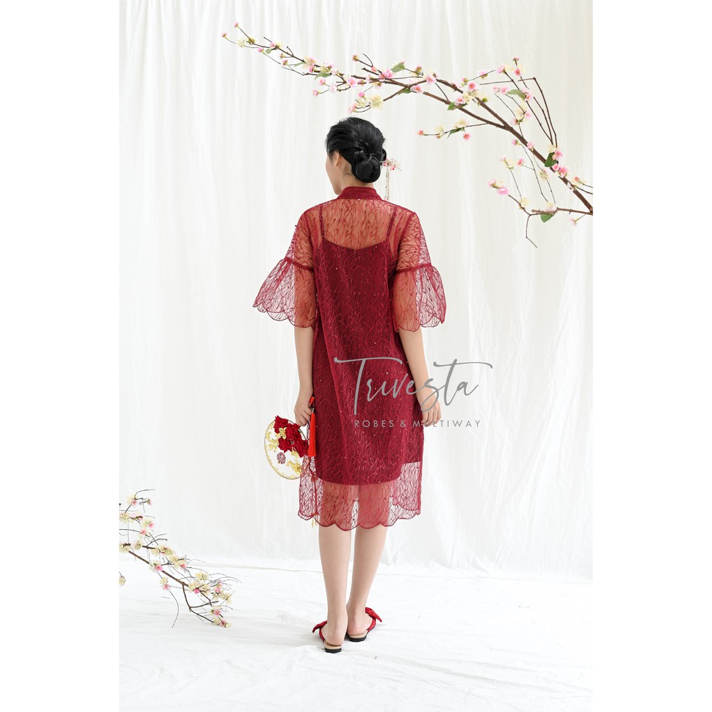 Malva Robe - Sangjit Tingjing Lamaran Robe Kimono Pengantin