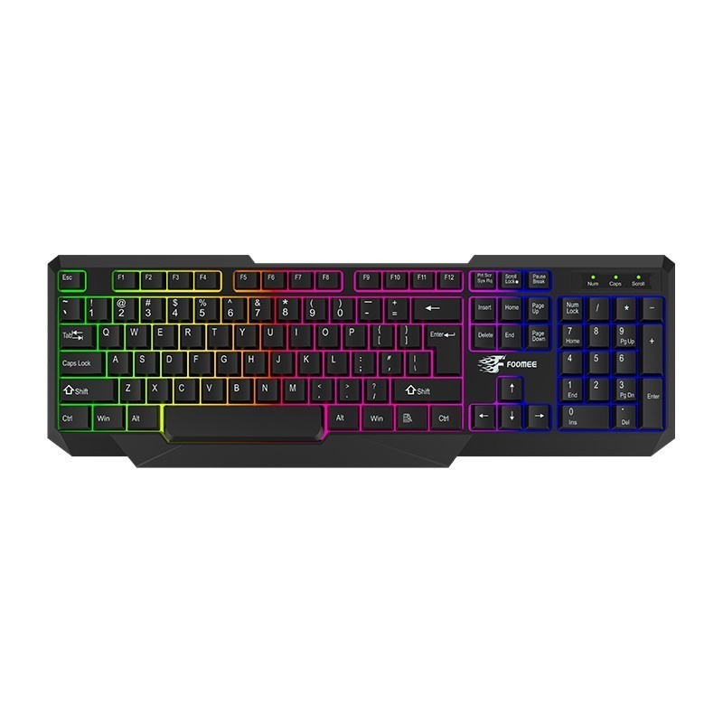 Jual FOOMEE VB05 GAMING KEYBOARD RGB BACKLIT SEMI MECA Shopee Indonesia