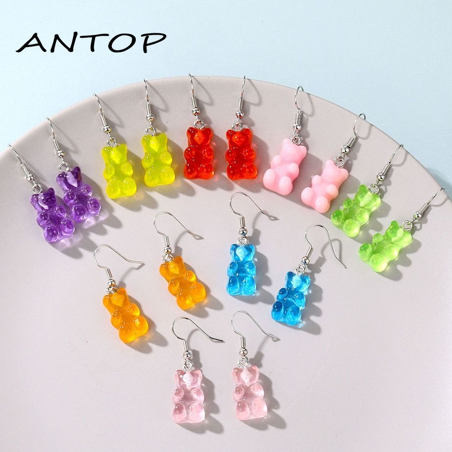 Anting Beruang Gummy Bear / Earrings Vintage Lucu Murah ANTOP