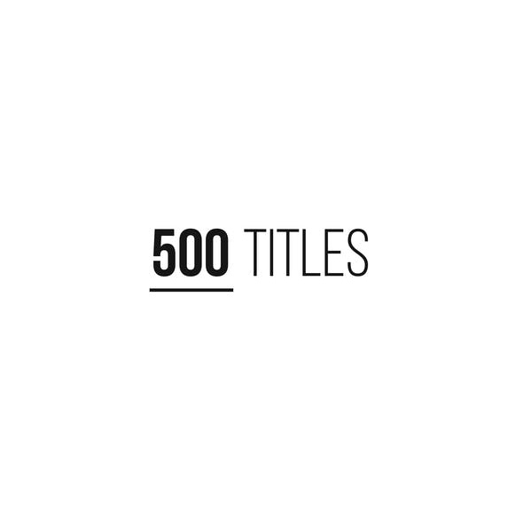 500 Titles Library 20 Categories - After Effects Project Files