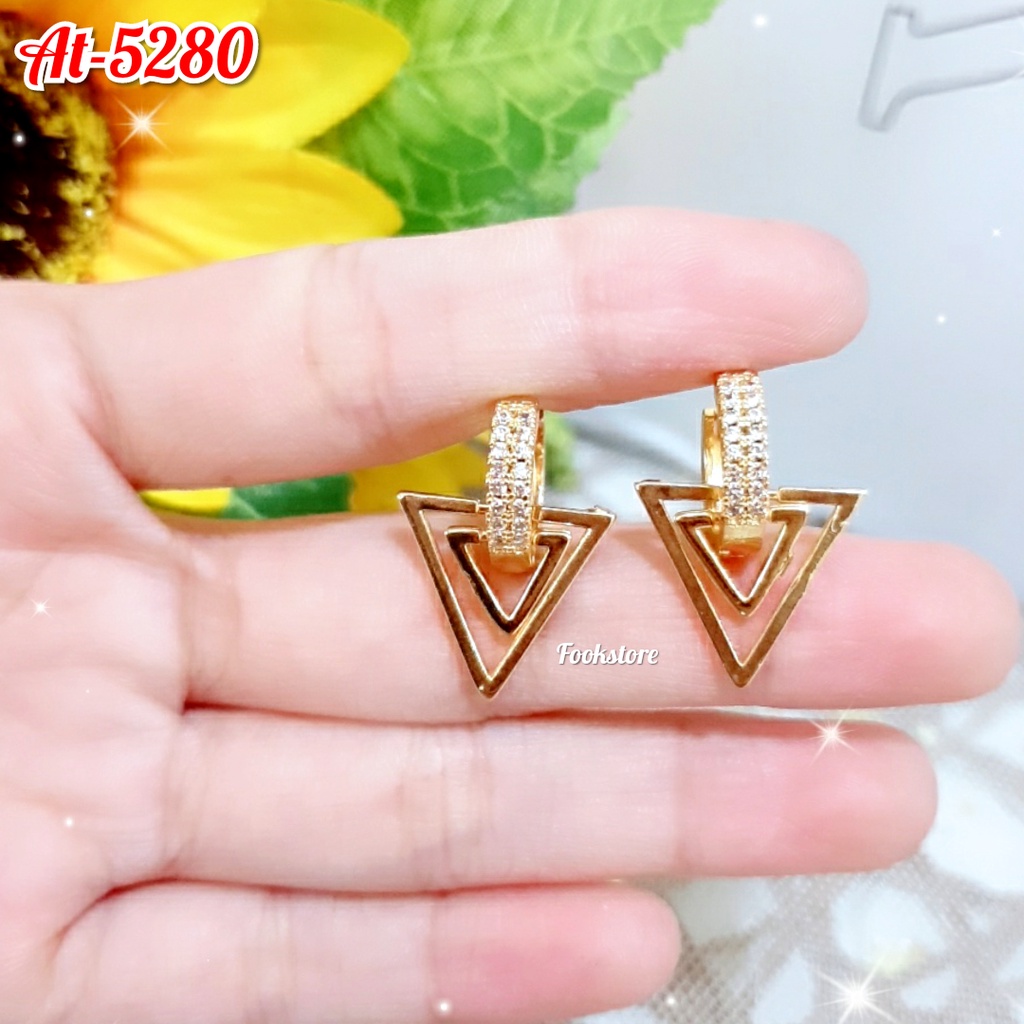 ANTING CLIP KOREA PERHIASAN XUPING WANITA ANTI ALERGI