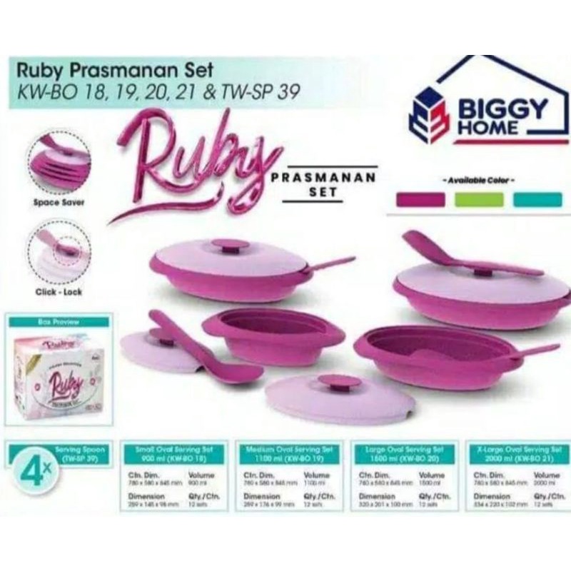PRASMANAN RUBY SET