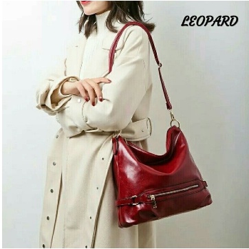 tas selempang wanita kulit model terbaru import murah totebag multfungsi kerja guru