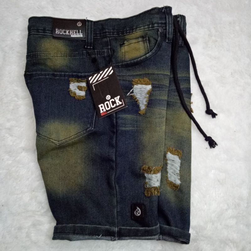 Ripped Celana Jeans Sobek Wisker