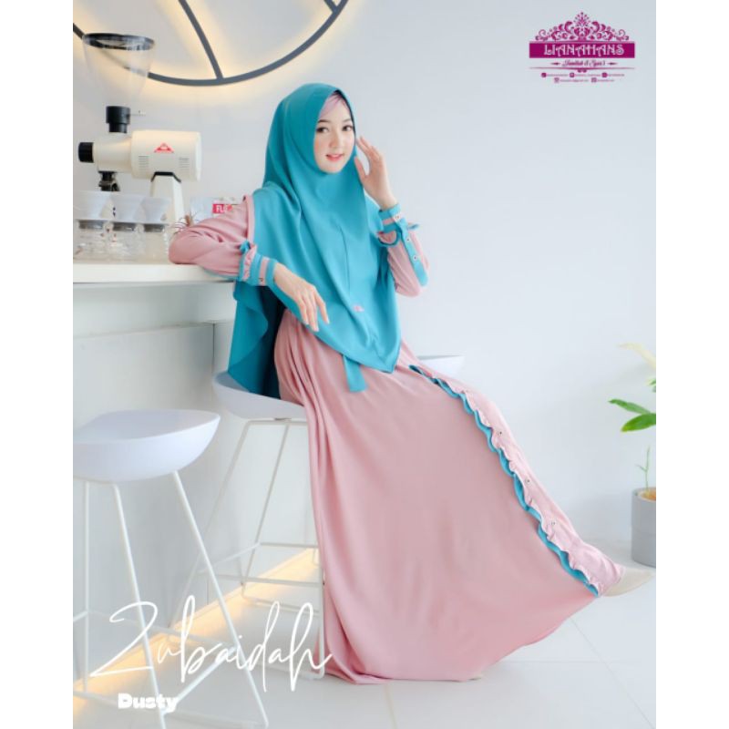 Gamis Set Dress Zubaidah Series Free Ciput Original by Lianahans