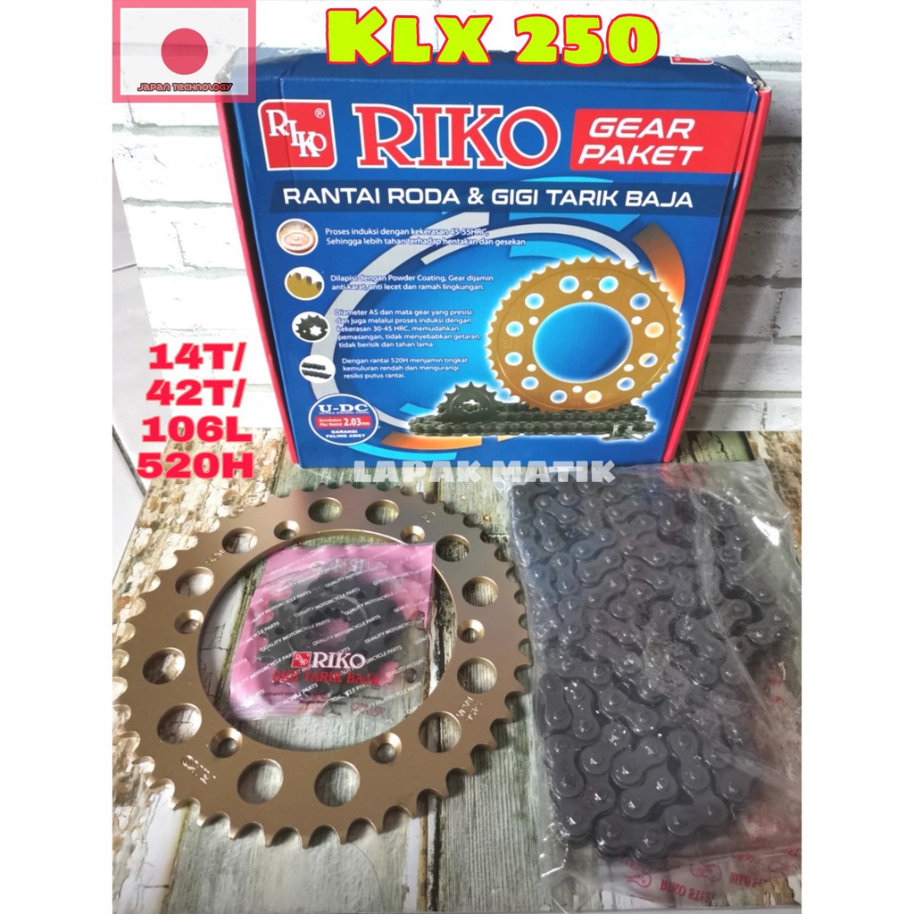 Gir Set KLX 250 RIKO Gear Set