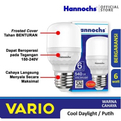 Bola Lampu Led Hannochs Vario 6 Watt Bohlam Hannochs Led Vario 6 W