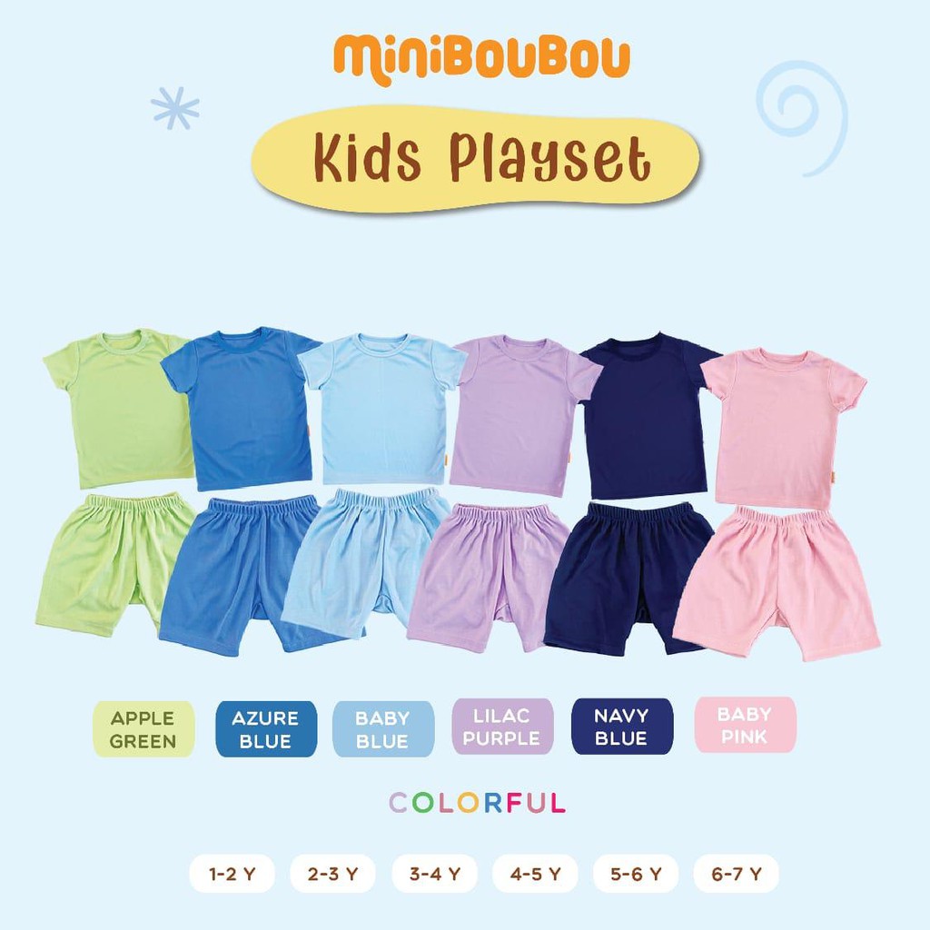 MINIBOUBOU - Kids Playset Short Colorful Collection