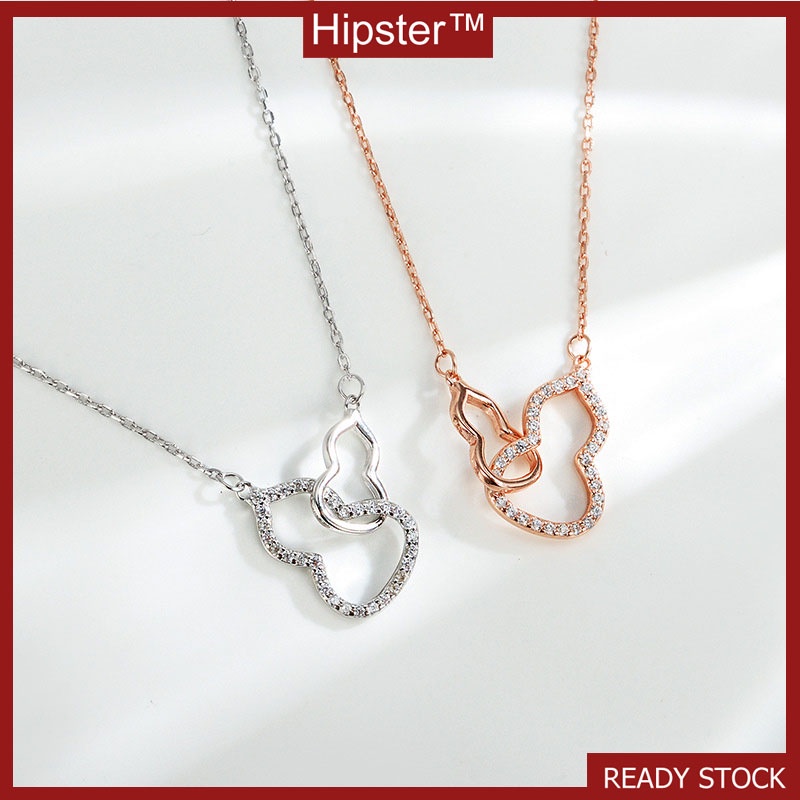 INS Cool Style Simple Fashion Calabash Pendent Slimming Necklace