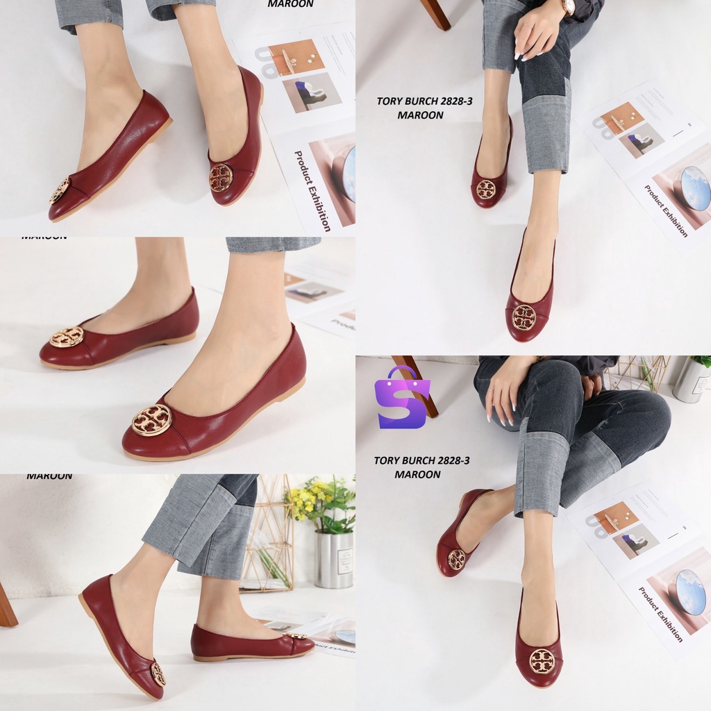 SEPATU WANITA FLAT SHOES KULIT 2828-3