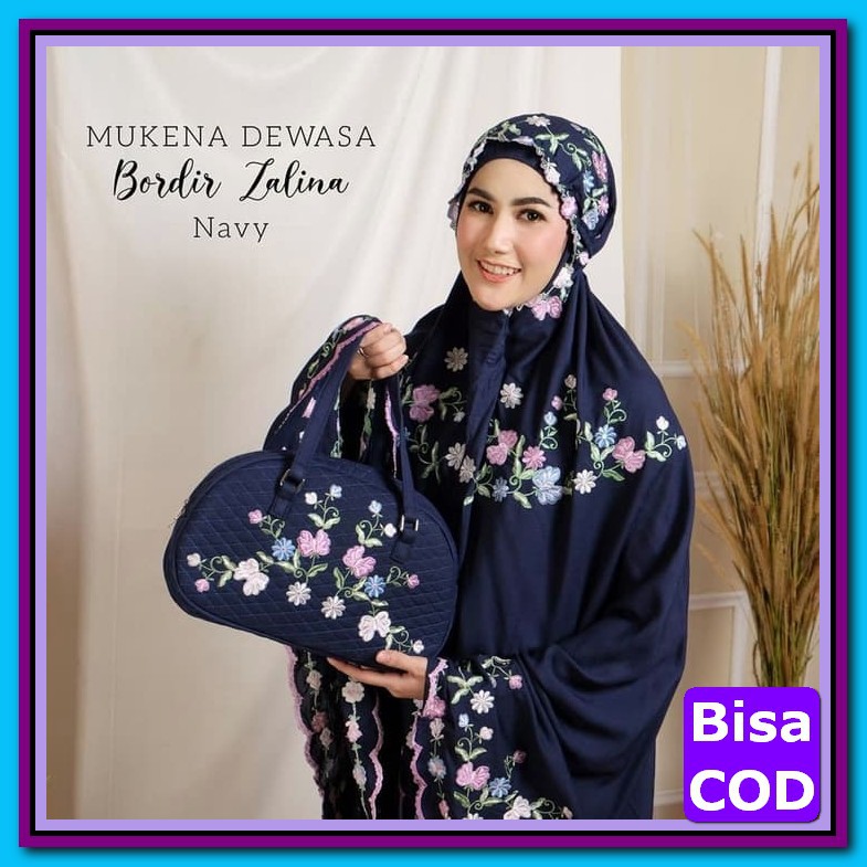Kode 9974 Mukena Mukenah Dewasa Remaja Kekinian Terbaru 2021 Mu C FS966 Mukena Dewasa Bordir Zalina