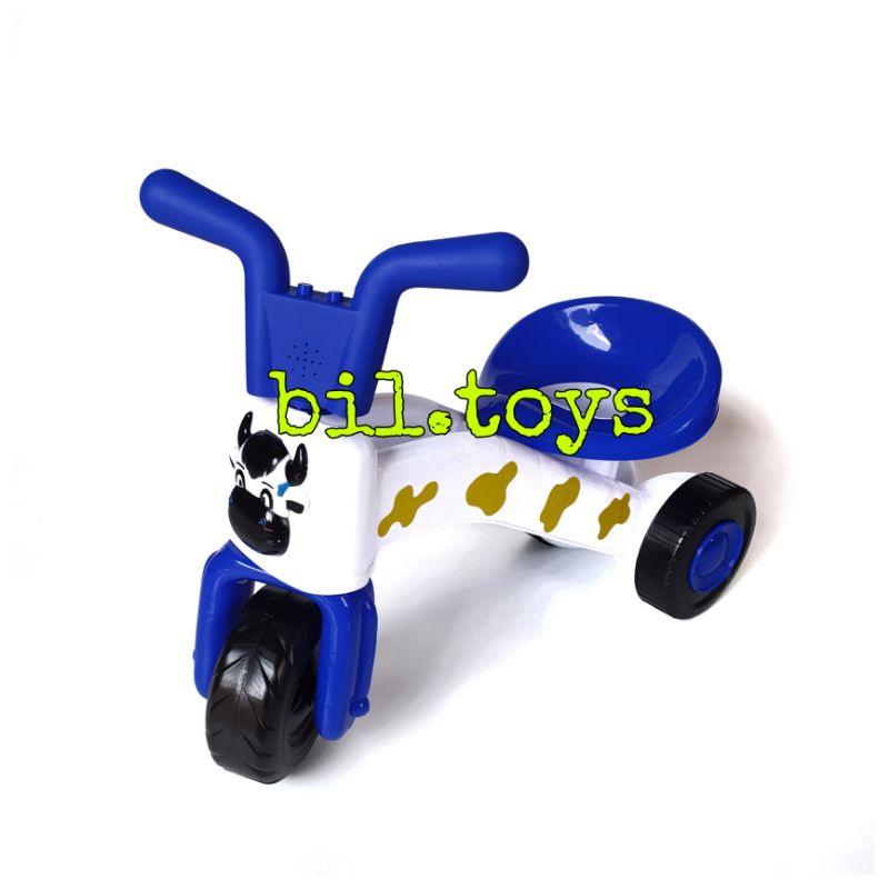 MAINAN SEPEDA ANAK PUSH BIKE MUSIC LAMPU RODA TIGA TRICYLE HAPPY COW SEPEDA SAPI BIKE FD306