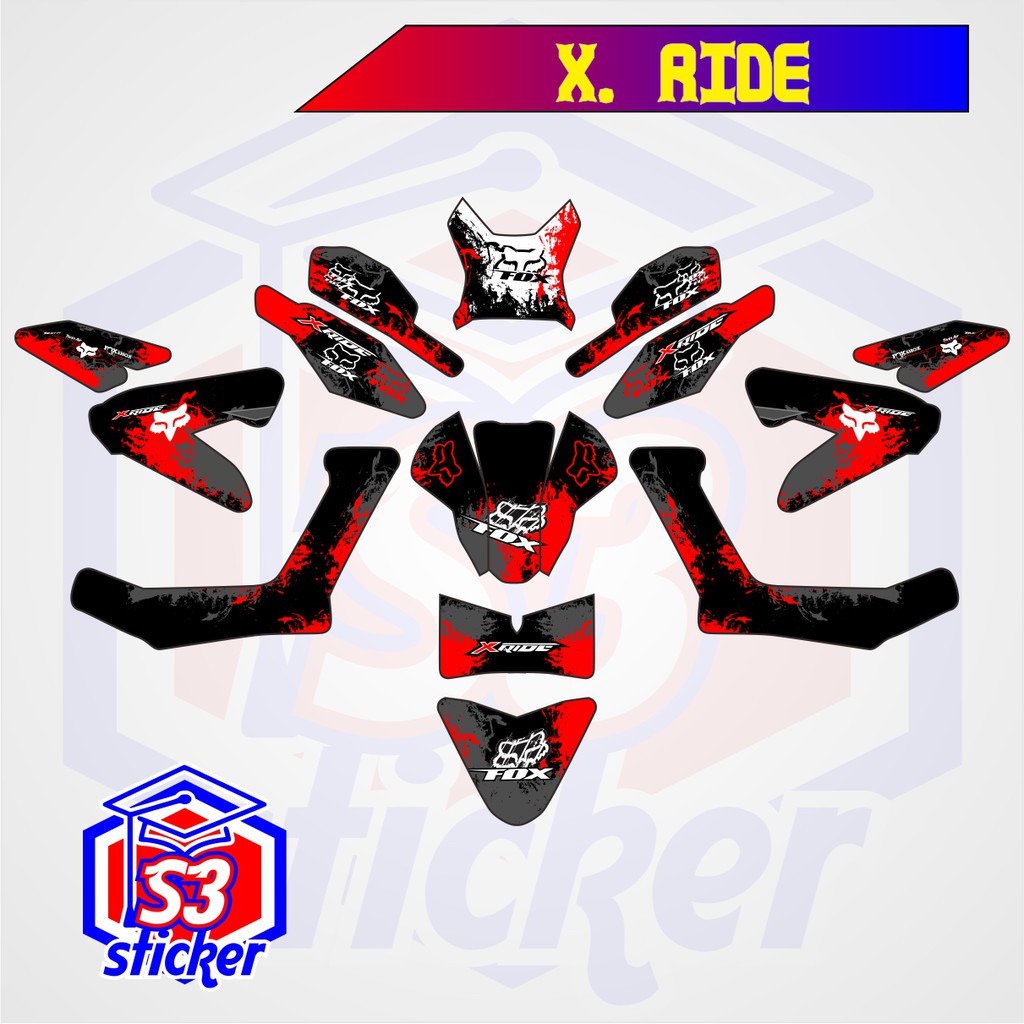 STICKER DECAL MOTOR YAMAHA X-RIDE 125