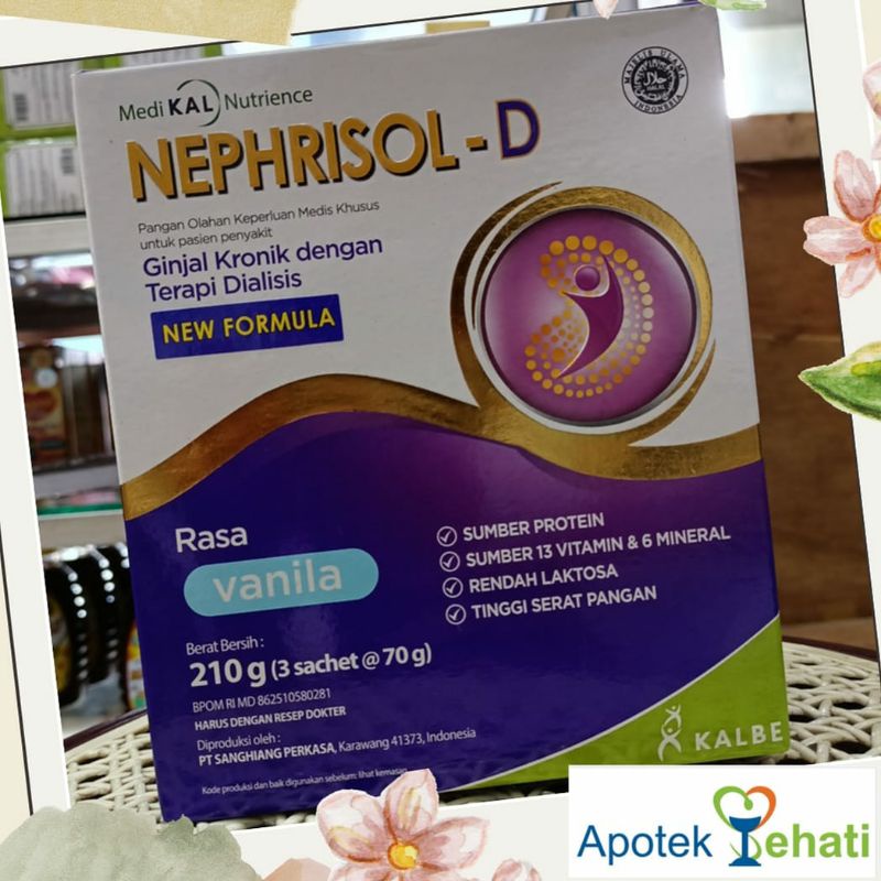 

Susu Nephrisol - D / Nephrisol D 210 gram Rasa Vanilla