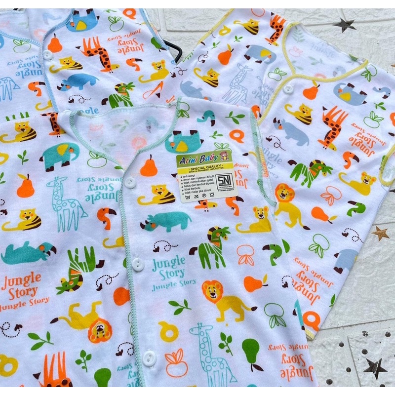 3 PCS Baju Lengan Kutung Bayi Bayi Atasan Bayi Baju Newborn Baju Bayi Baru Lahir Gift Bayi Hadiah Lahiran Bayi DNW BABY