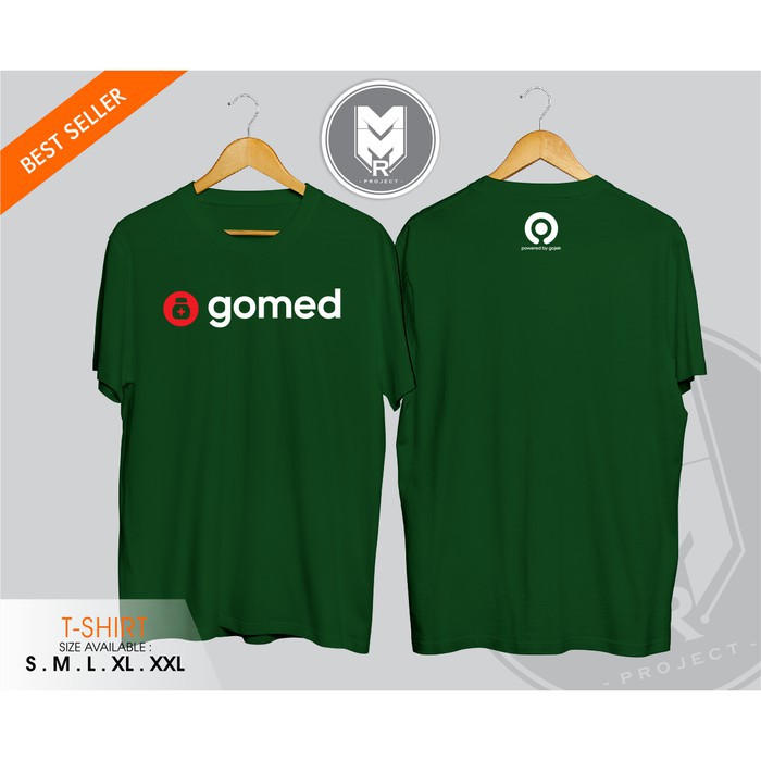 Kaos / Baju / Tshirt Gomed Powered By Gojek Termurah   -provermerch