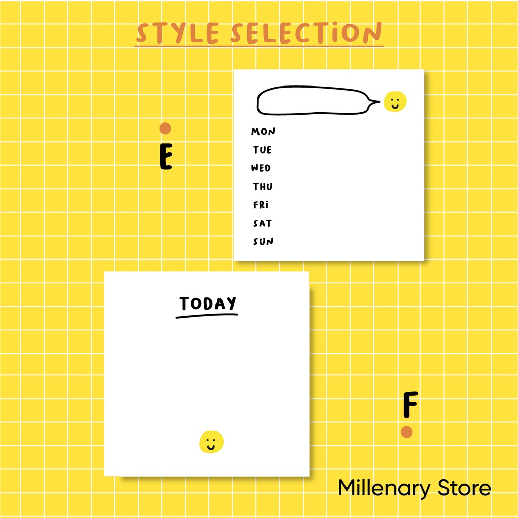 [cruell] Memopad Note pad Yellow kuning imut isi 50 lembar-7