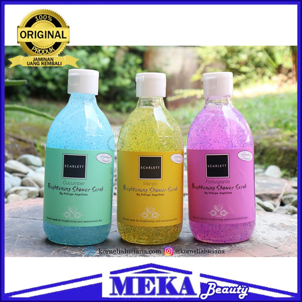 Sabun Mandi Cair Pemutih Tubuh Badan Kulit Shower Scrub  