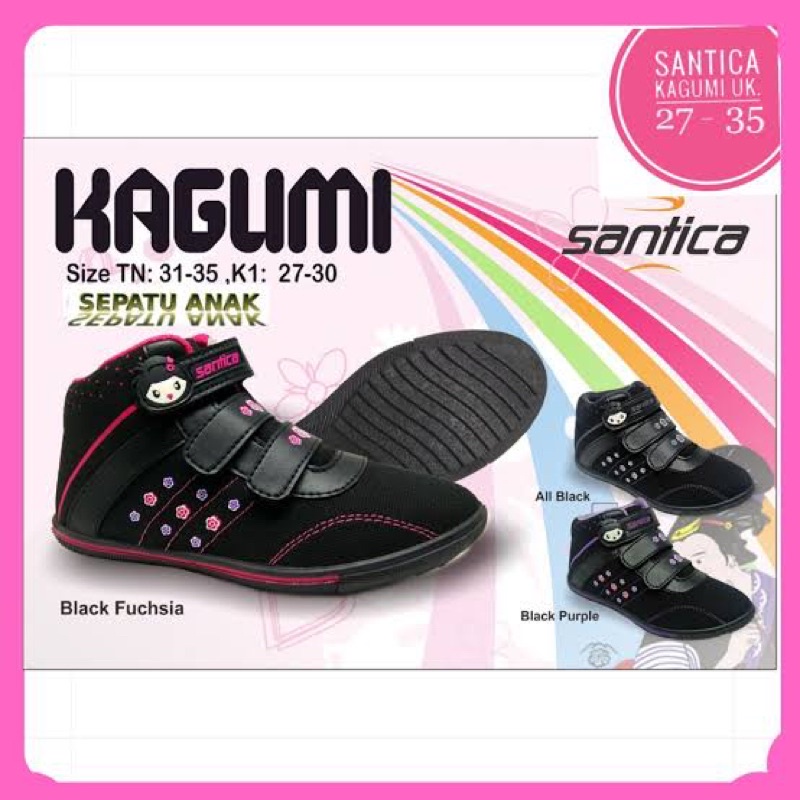 SEPATU SANTICA HAKAKU KAGUMI SEPATU ANAK SANTICA SEPATU ANAK TK SD TERBARU