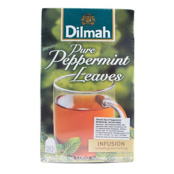 

[COD] DILMAH Pappermint Leaves Tea 30gr Teh Daun Papermint Kantong 20x1.5gr [COD]