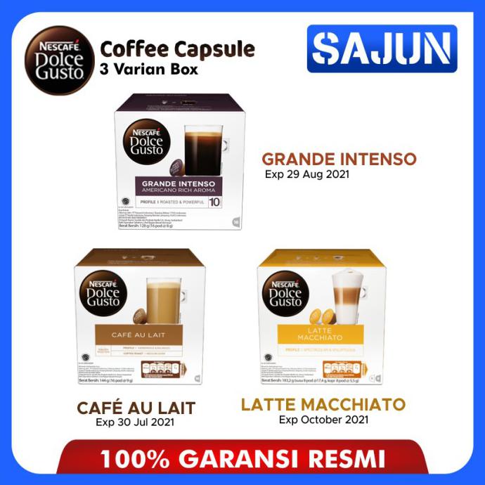 

Nescafe Dolce Gusto Capsule Cafe Au Lait/Grande Intenso/Latte Machiato - Grande Intenso