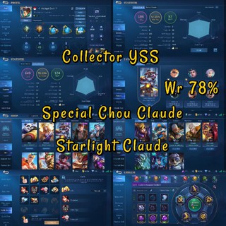 COLLECTOR YSS Akun Mobile Legend | Ml | Mlbb | Legends | Sultan