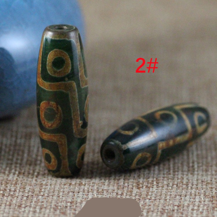 Tibet Natural Agate Nine Eyes Dzi Beads Diy Tibetan Beads Jewelry Accessoires Rajarta