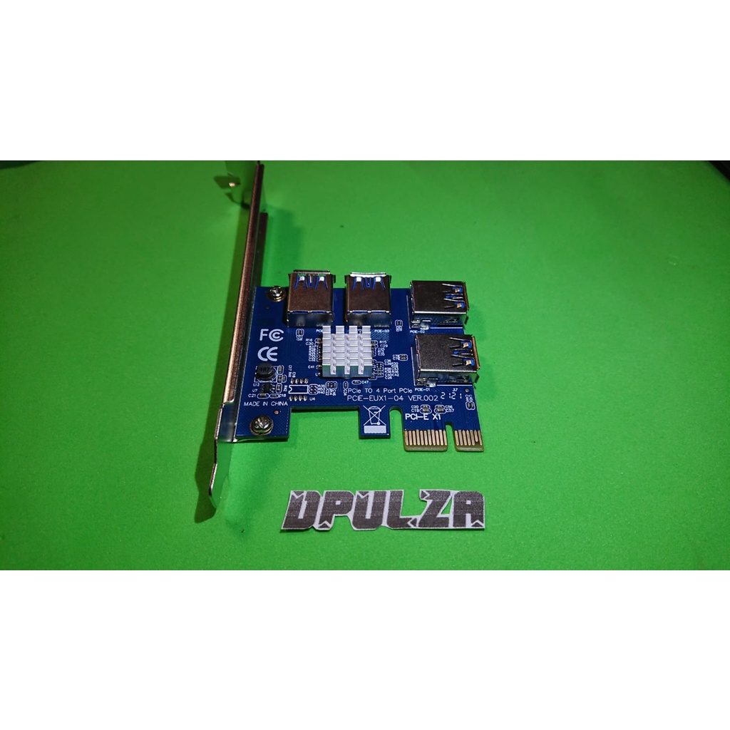 pcie 1 to 4 spliter riser untuk menambah 4 buah vga ke slot 1 pcie