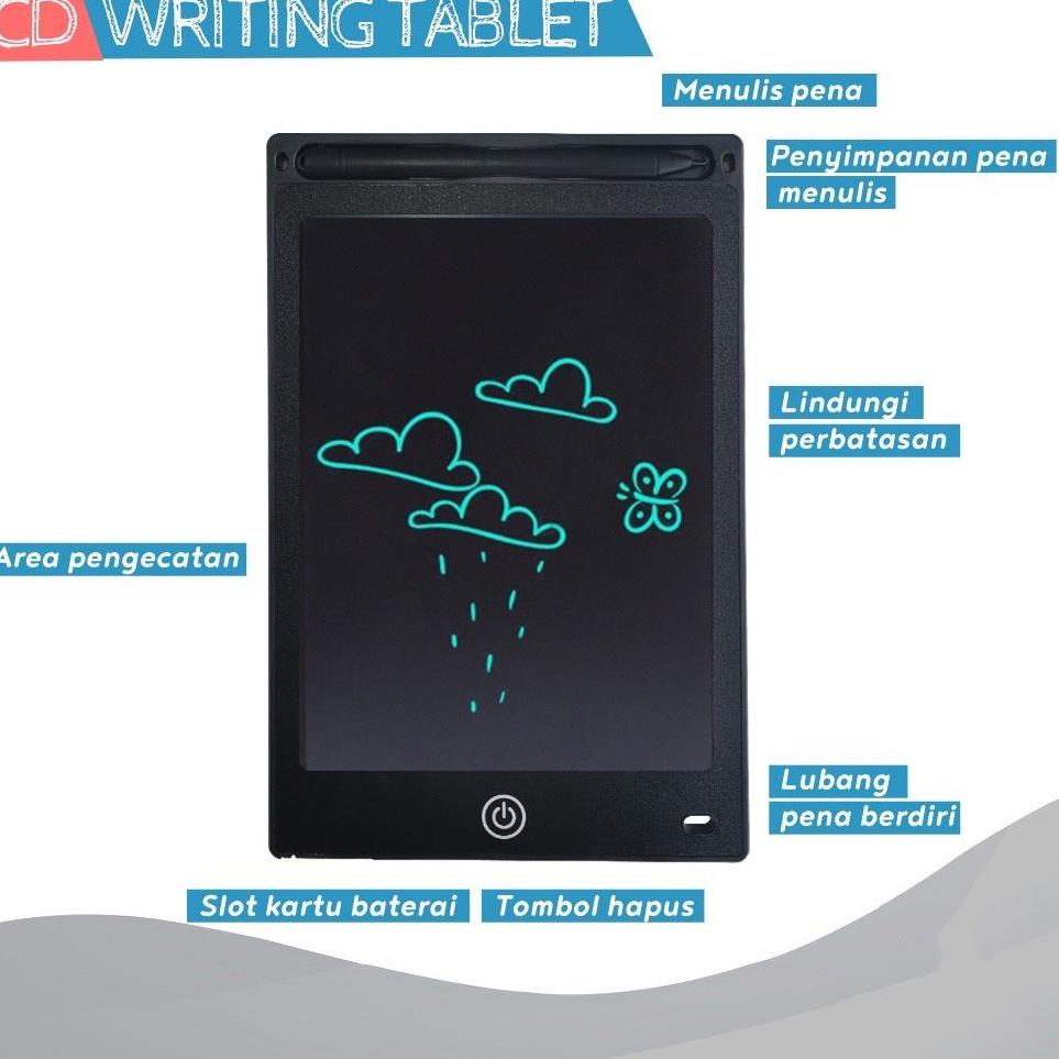 

Terbaik.. LCD Drawing Writing Tablet 8.5 Inch Mainan Papan Tulis Hapus Board Digital Pad Edukasi Pen Gambar