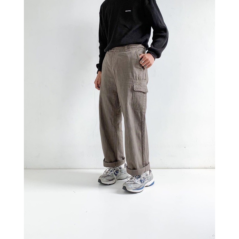 MHL by Margaret Howell cargo pants olive brown, straight fit