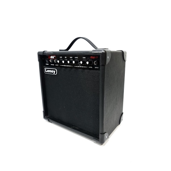 Ampli Gitar dan Bass Akustik Elektrik Merk Leney Ukuran 8 Inc Ada Distorsi Amply Amplifier