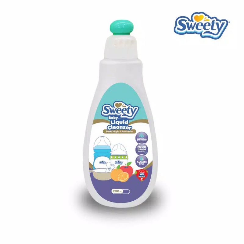 Sweety Baby Liquid Cleanser Bottle- Sweety Sabun Cuci Botol Bayi 200ml