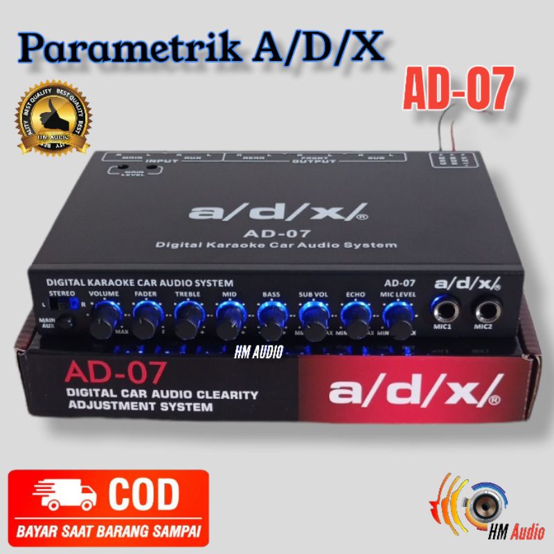 Parametrik Equaliser ADX AD 07 Digital car karaoke system