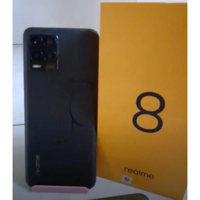 realme 8 Ram 8 Rom 128 gb hp second seken bekas lengkap murah siap pakai keren lengkap cod banjarmasin-3