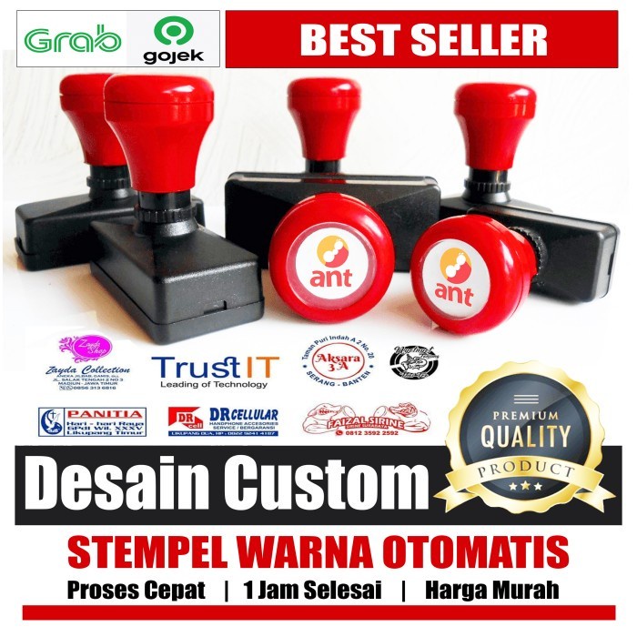 

Terlaris Stempel Warna Otomatis/Flash/Custom/Murah & Berkualitas Varian Kecil Hemat