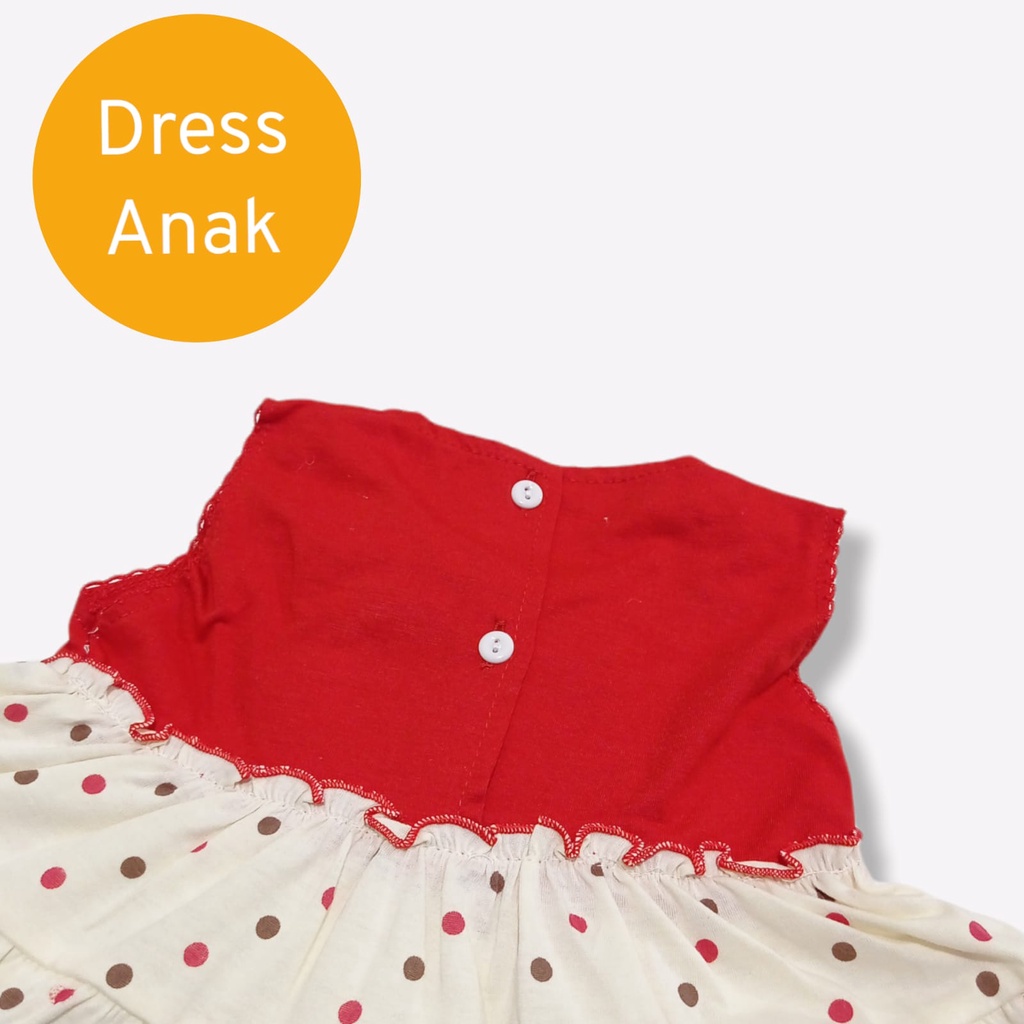 Setelan Dress Anak 3-18 Bulan Bordir Boneka