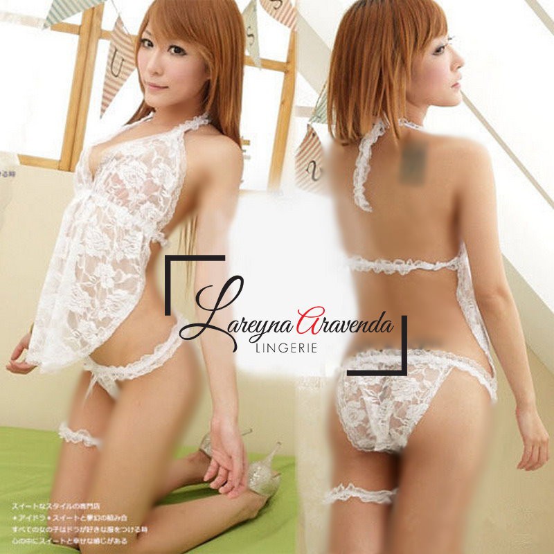 [Ready Jakarta] Set Lingerie + G String Mini Sexy Model Lace Eropa LG042