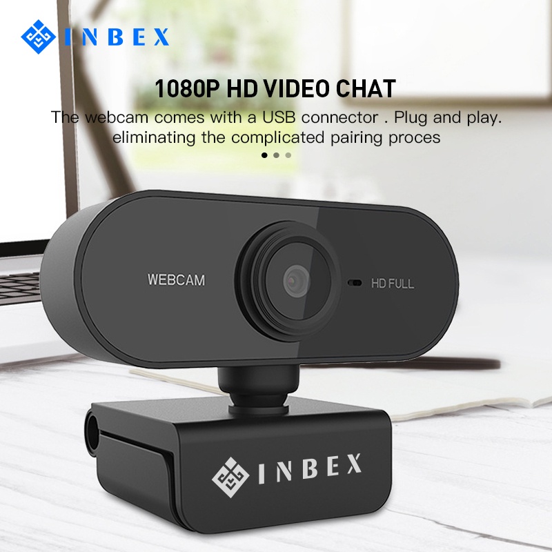 INBEX Webcam Kamera/HD  720P/Autofocus Dengan Mikrofon Usb Untuk Pc Laptop Desktop-▶▶1080P