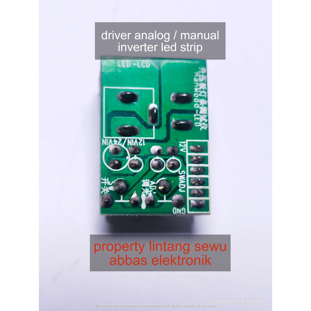 MODUL DRIVER ANALOG MANUAL INVERTER LED STRIP LIDI 12V - 24V