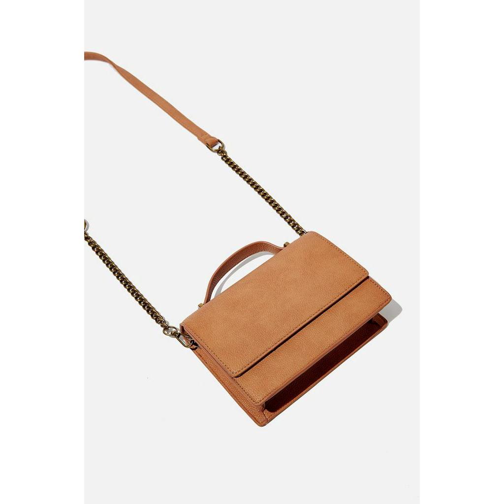 RUBI - Tas Selempang Wanita - Aria Chain Strap Cross Body Bag - Cokelat