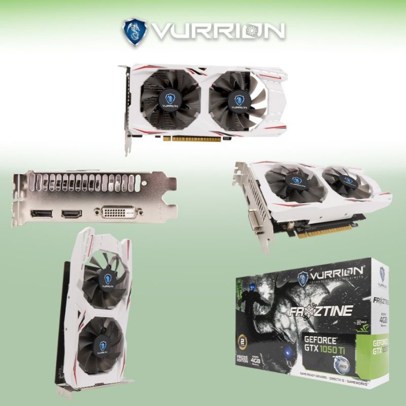 VGA AGS VURRION NVIDIA FROZTINE GTX 1050 TI 4GB DDR5 128 Bit