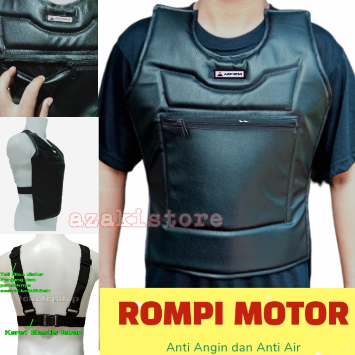 Rompi Motor Pelindung Dada Body Protector Depan Saja