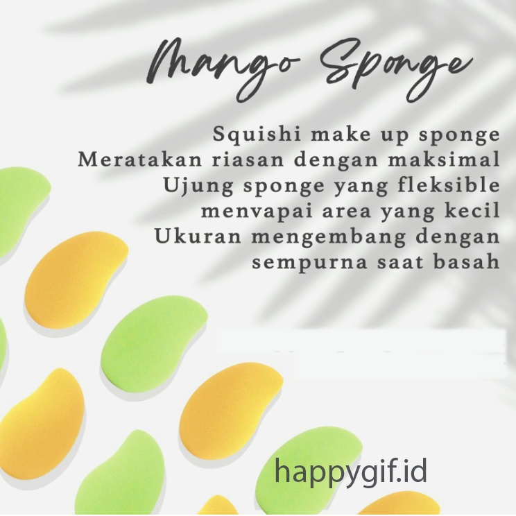 Beauty Blender Mangga | Spon Mangga Muda | Mango Make Up Sponge | XX052