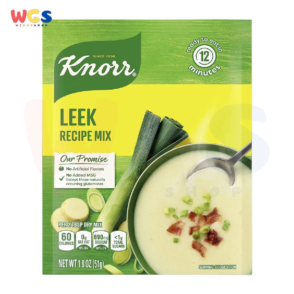 Knorr Leek Recipe Mix Bold Flavor Classically Delicate Taste 1.8oz 51g