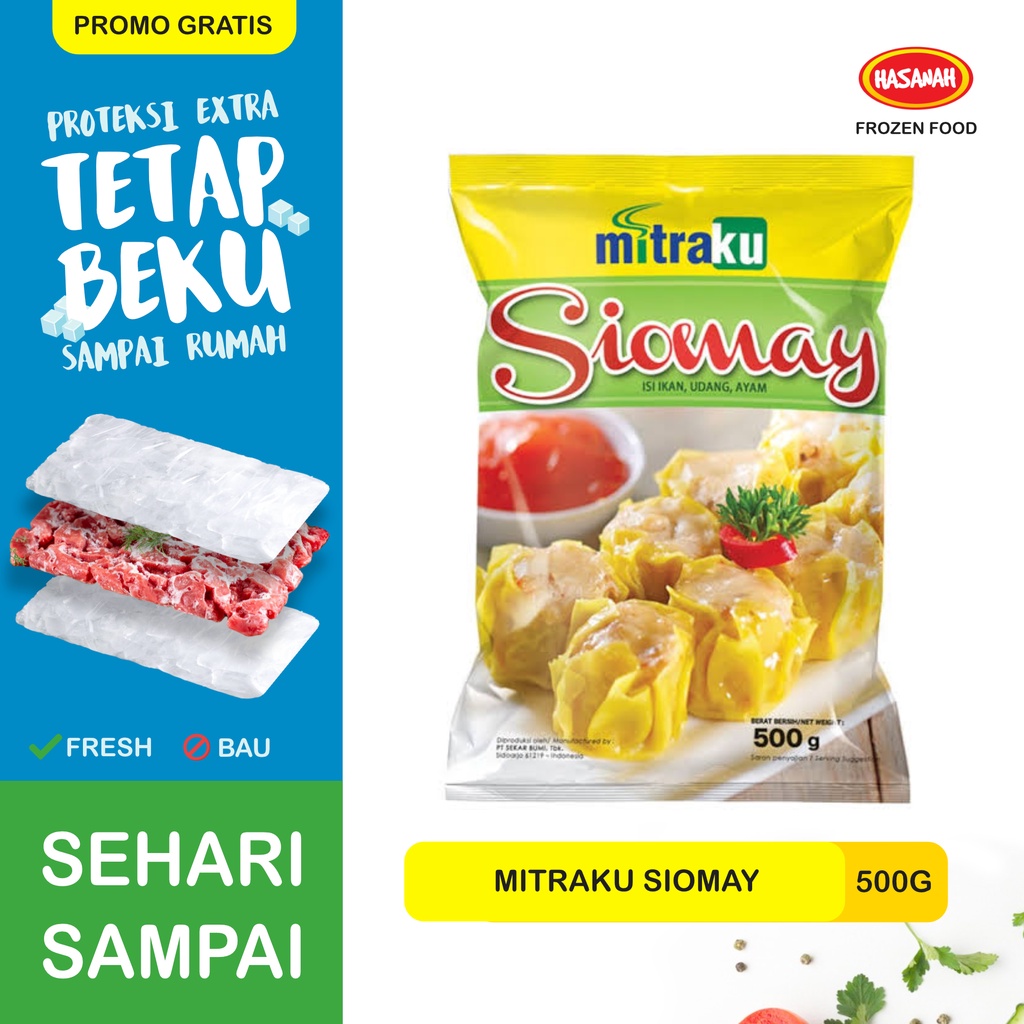Siomay Mitraku 500 Gr Somay Pangsit Dimsum Frozen Food Ikan